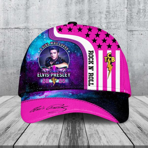 A Girl Who Loves Elvis Presley Music Classic Baseball Cap For Fans