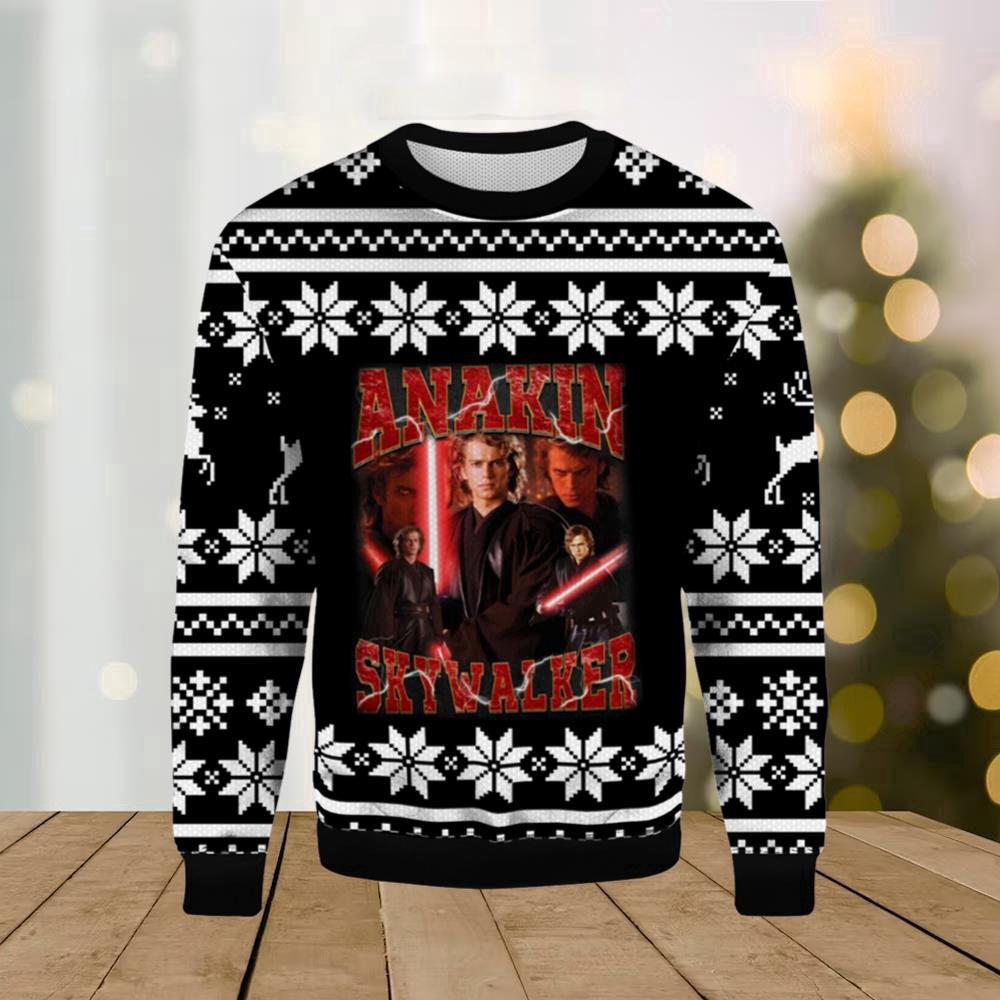 Anakin Skywalker Star Wars Ugly Merry Christmas Sweater Anakin Skywalker Star Wars Ugly Merry Christmas Sweater