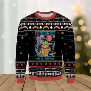 Baby Yoda The Madalorian The Child Star Wars Ugly Merry Christmas Sweater