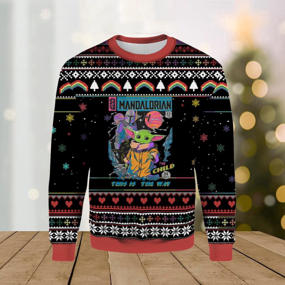 Baby Yoda The Madalorian The Child Star Wars Ugly Merry Christmas Sweater Baby Yoda The Madalorian The Child Star Wars Ugly Merry Christmas Sweater
