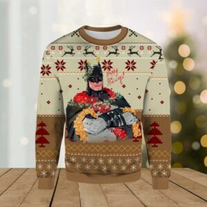 Batman And Melodrama Ugly Merry Christmas Sweater