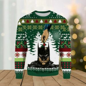 Batman Super Man Ugly Merry Christmas Ugly Sweater