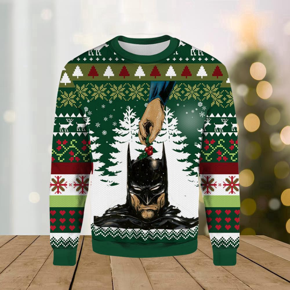 Batman Super Man Ugly Merry Christmas Ugly Sweater Batman Super Man Ugly Merry Christmas Ugly Sweater