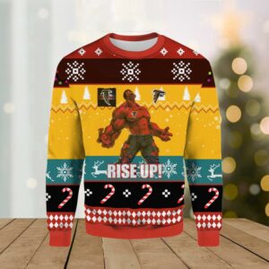 Bijan Robinson Atlanta Falcons Ugly Merry Christmas Sweater