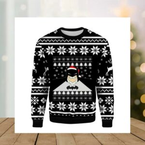 Black Batman Merry Christmas Ugly Sweater