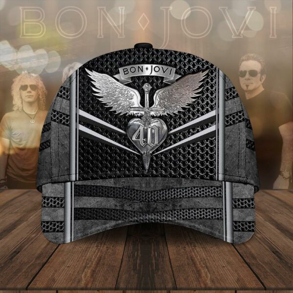 Bon Jovi Pattern Baseball Cap Print For Fans