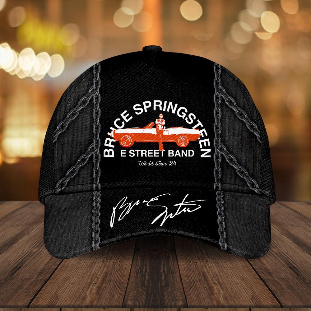 Bruce Springsteen Music World Tour 2024 Classic Baseball Cap For Fans Bruce Springsteen Music World Tour 2024 Classic Baseball Cap For Fans
