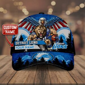 Custom Name Detroit Lions NFL…
