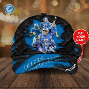 Custom Name Detroit Lions NFL…