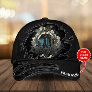 Custom Name Ghost Music Pattern Classic Baseball Cap For Fans