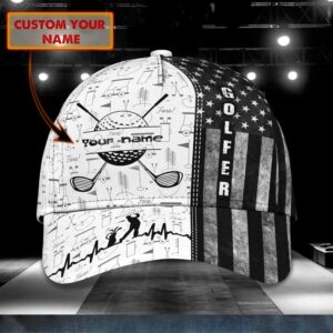 Custom Name Golfers Classic Baseball Cap