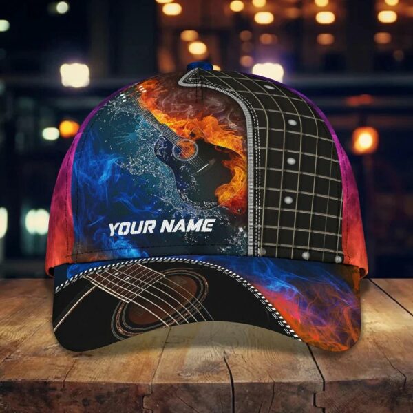 Custom Name Guitar Lover Classic Baseball Cap