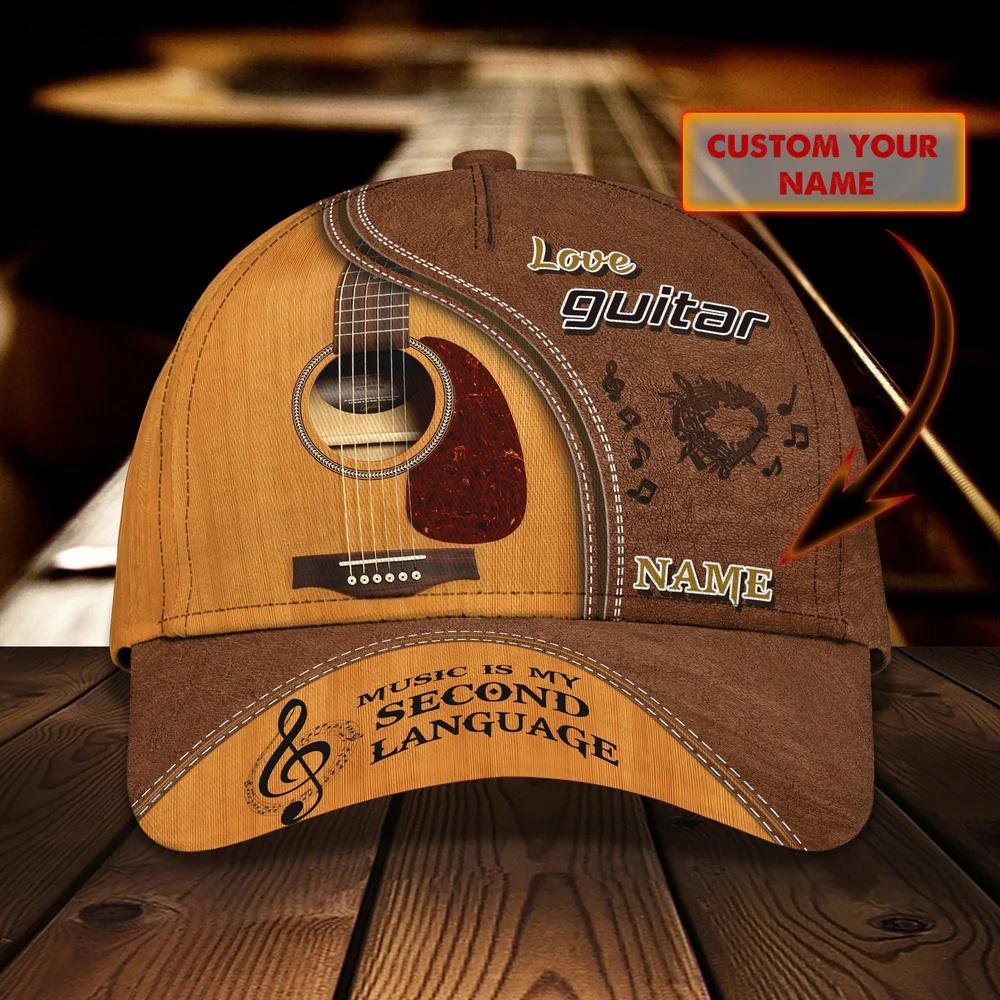 Custom Name Guitar Music Classic Baseball Cap Custom Name Guitar Music Classic Baseball Cap