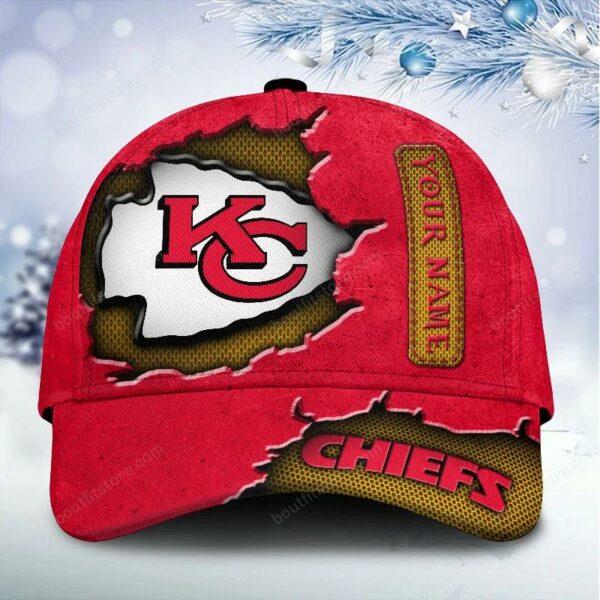 Custom Name Kansas City Chiefs NFL Sport Classic Baseball Cap