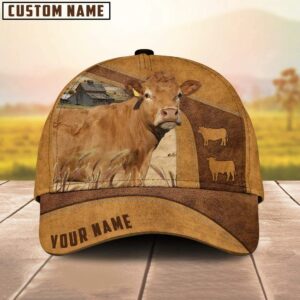 Custom Name Limousin Cattle Classic Baseball Cap