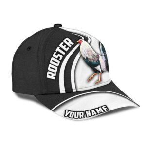 Custom Name Mexican Rooster Classic Baseball Cap