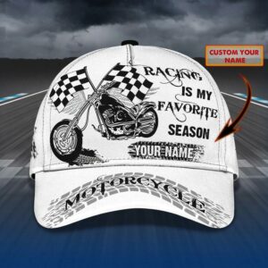Custom Name Motorcycle Racing Classic Baseball Cap