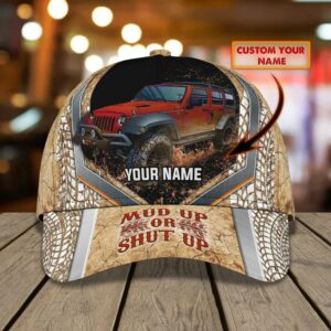 Custom Name Mud Racing Classic Baseball Cap