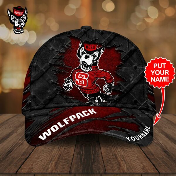 Custom Name NC State Wolfpack NCAA Classic Baseball Cap