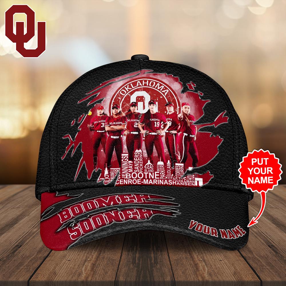 Custom Name Oklahoma Sooners NCAA Classic Baseball Cap Custom Name Oklahoma Sooners NCAA Classic Baseball Cap