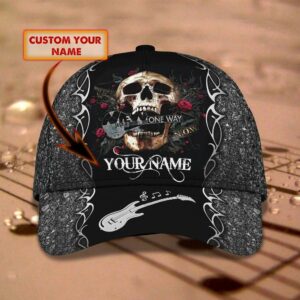 Custom Name Skull Guitar Classic…