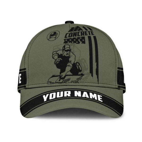 Custom Name Us Concrete Classic Baseball Cap