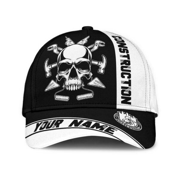 Custom Name Worker Equipment Skull Classic Baseball Cap