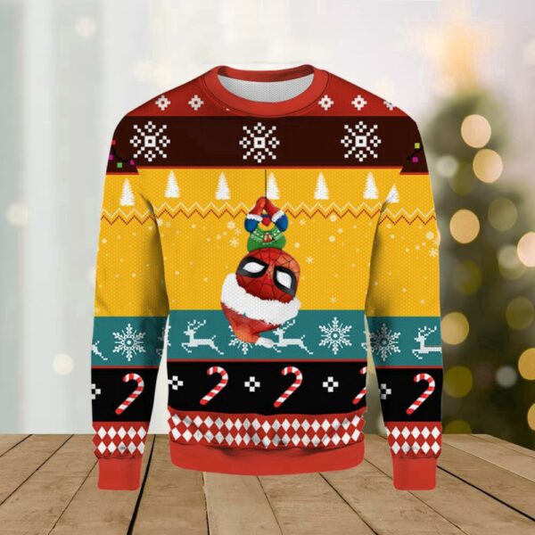 Cute Chibi Spider Man Ugly Merry Christmas Sweater