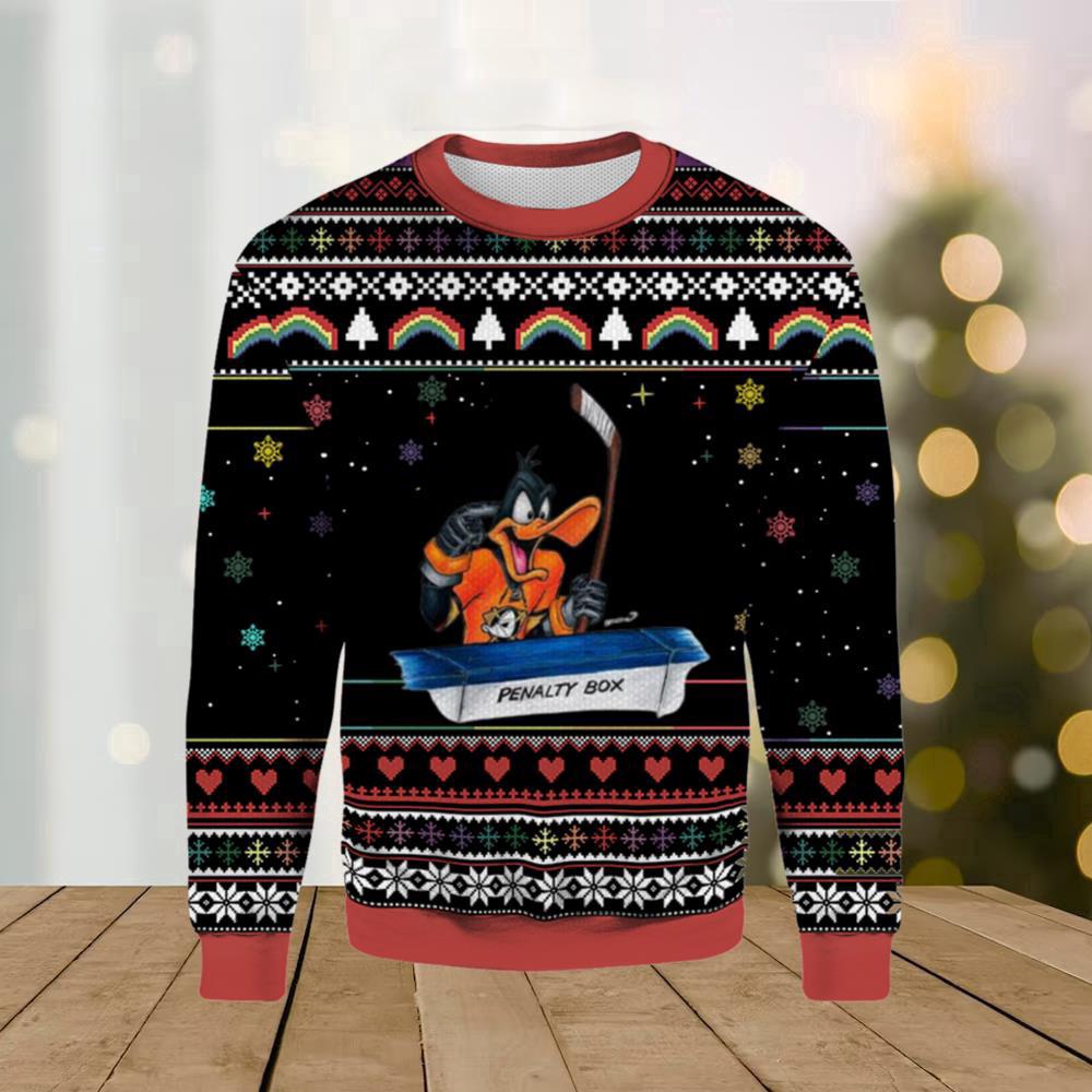 Daffy Duck Anaheim Ducks Ugly Merry Christmas Sweater Daffy Duck Anaheim Ducks Ugly Merry Christmas Sweater