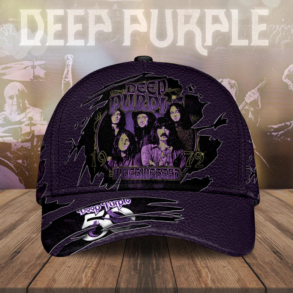 Deep Purple Baseball Cap Print For Fans Deep Purple Baseball Cap Print For Fans