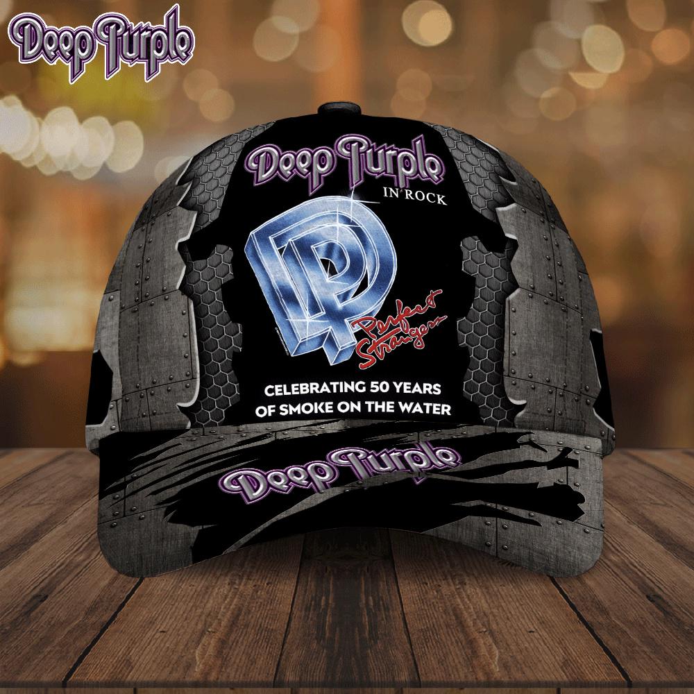 Deep Purple Music Celebrating 50 Years Of Smoke On The Water Baseball Cap Print For Fans Deep Purple Music Celebrating 50 Years Of Smoke On The Water Baseball Cap Print For Fans