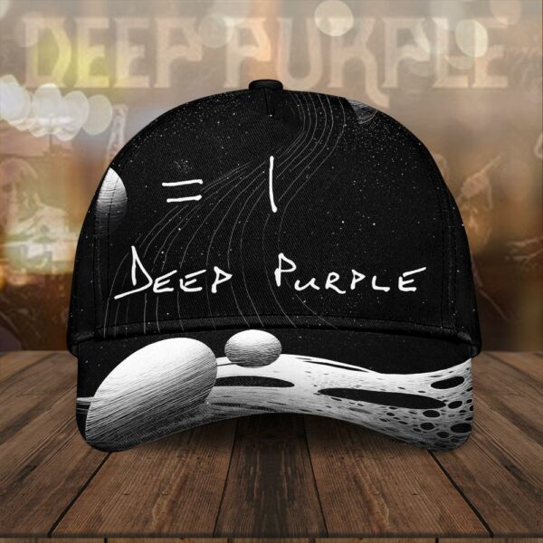 Deep Purple Pattern Baseball Cap Print For Fans