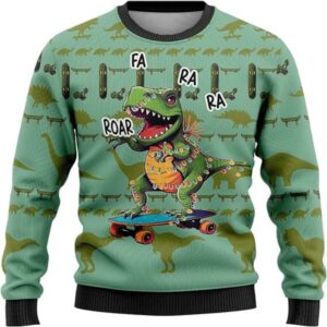 Dinosaur Merry Christmas Ugly Merry…