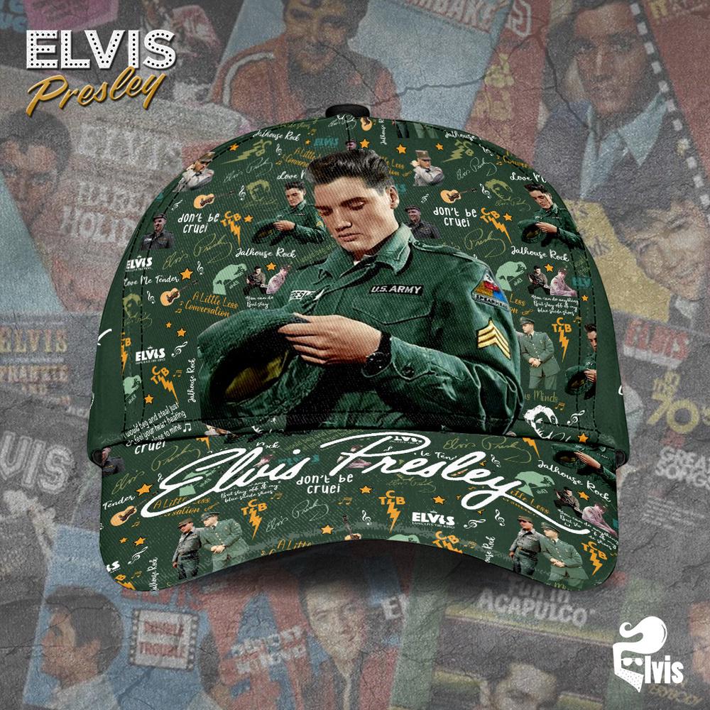 Elvis Presley Legend Pattern Classic Baseball Cap For Fans Elvis Presley Legend Pattern Classic Baseball Cap For Fans
