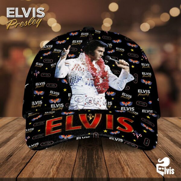 Elvis Presley Music Pattern Classic Baseball Cap For Fans