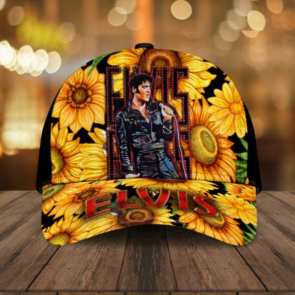 Elvis Presley Music Sunflowers Classic Baseball Cap For Fans