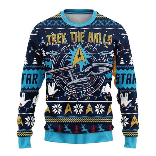 Funny statrek Merry Christmas Ugly Merry Christmas Sweater