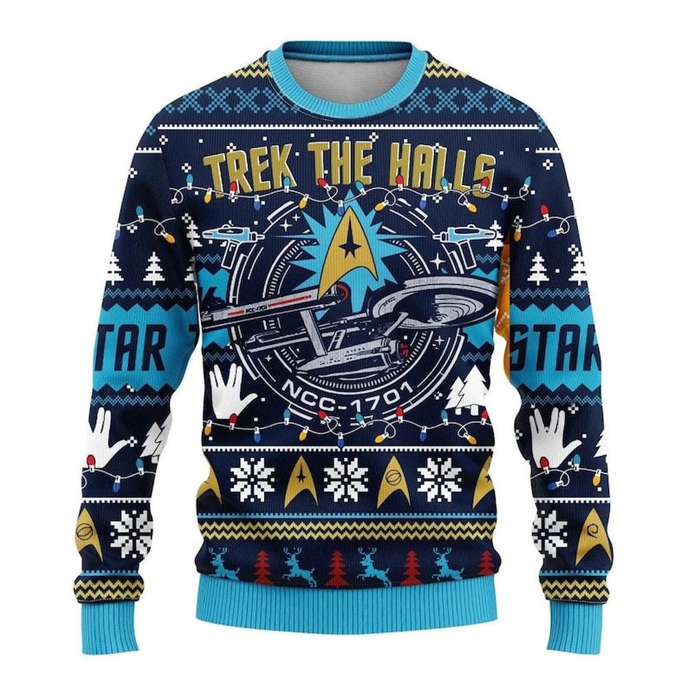 Funny statrek Merry Christmas Ugly Merry Christmas Sweater Funny statrek Merry Christmas Ugly Merry Christmas Sweater