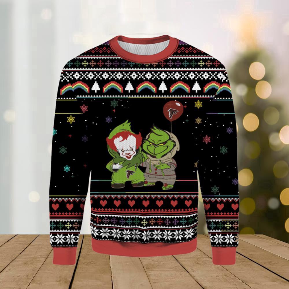 Georgie And Grinch Atlanta Falcons Ugly Merry Christmas Sweater Georgie And Grinch Atlanta Falcons Ugly Merry Christmas Sweater