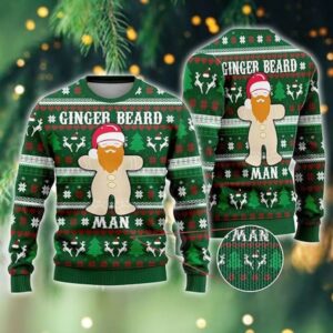 Gingerbread Man Ugly Merry Christmas…