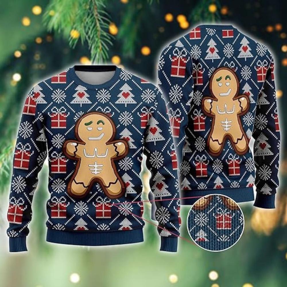 Gingerbread Man Ugly Merry Christmas Sweaters 6 Gingerbread Man Ugly Merry Christmas Sweaters 6