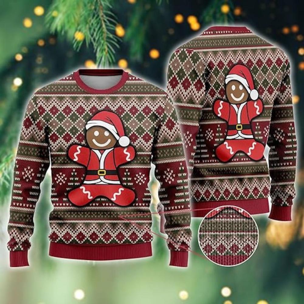 Gingerbread Man Ugly Merry Christmas Sweaters 7 Gingerbread Man Ugly Merry Christmas Sweaters 7
