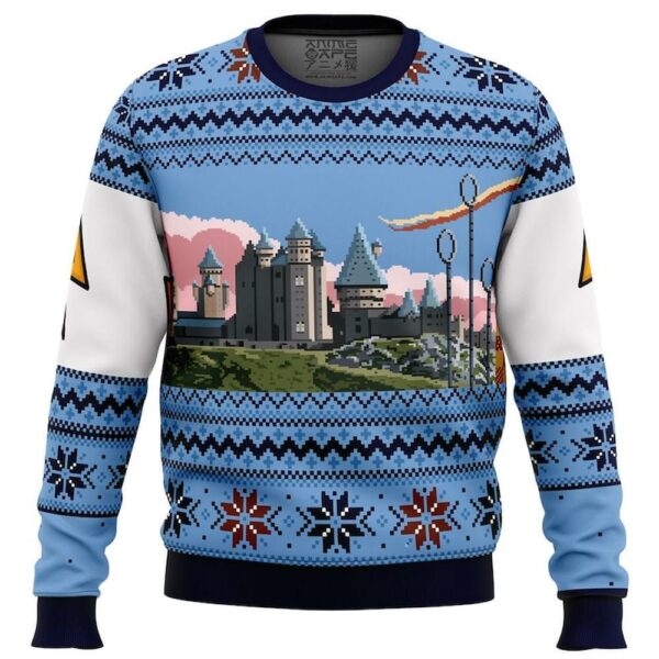 Harry Potter Retro Hogwarts Ugly Merry Christmas Sweater