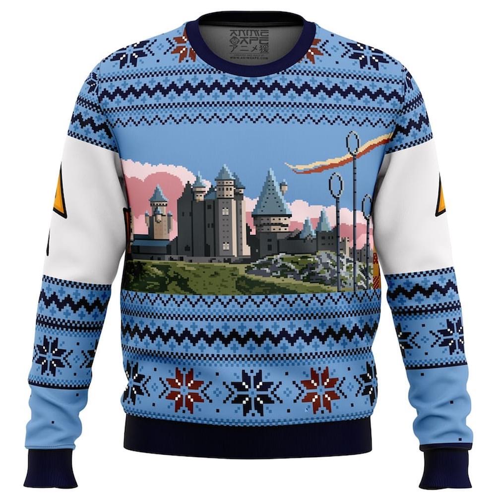 Harry Potter Retro Hogwarts Ugly Merry Christmas Sweater Harry Potter Retro Hogwarts Ugly Merry Christmas Sweater