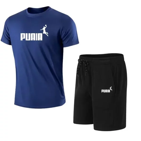 Men’s summer sportswear tops, T-shirts, sports shorts, 2025 new T-shirt sets, quick-drying clothes