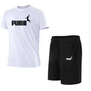 Men’s summer sportswear tops, T-shirts, sports shorts, 2025 new T-shirt sets, quick-drying clothes