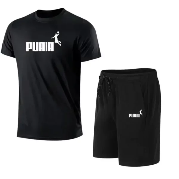Men’s summer sportswear tops, T-shirts, sports shorts, 2025 new T-shirt sets, quick-drying clothes