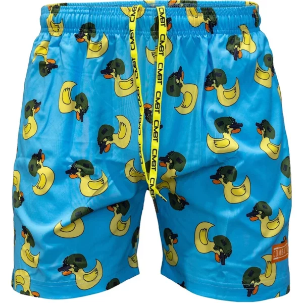 Funny Little Yellow Duck 3D Printed Beach Pants Mens Casual Shorts Animal Print Board Shorts Women Quick Dry Hawaii Sport Shorts
