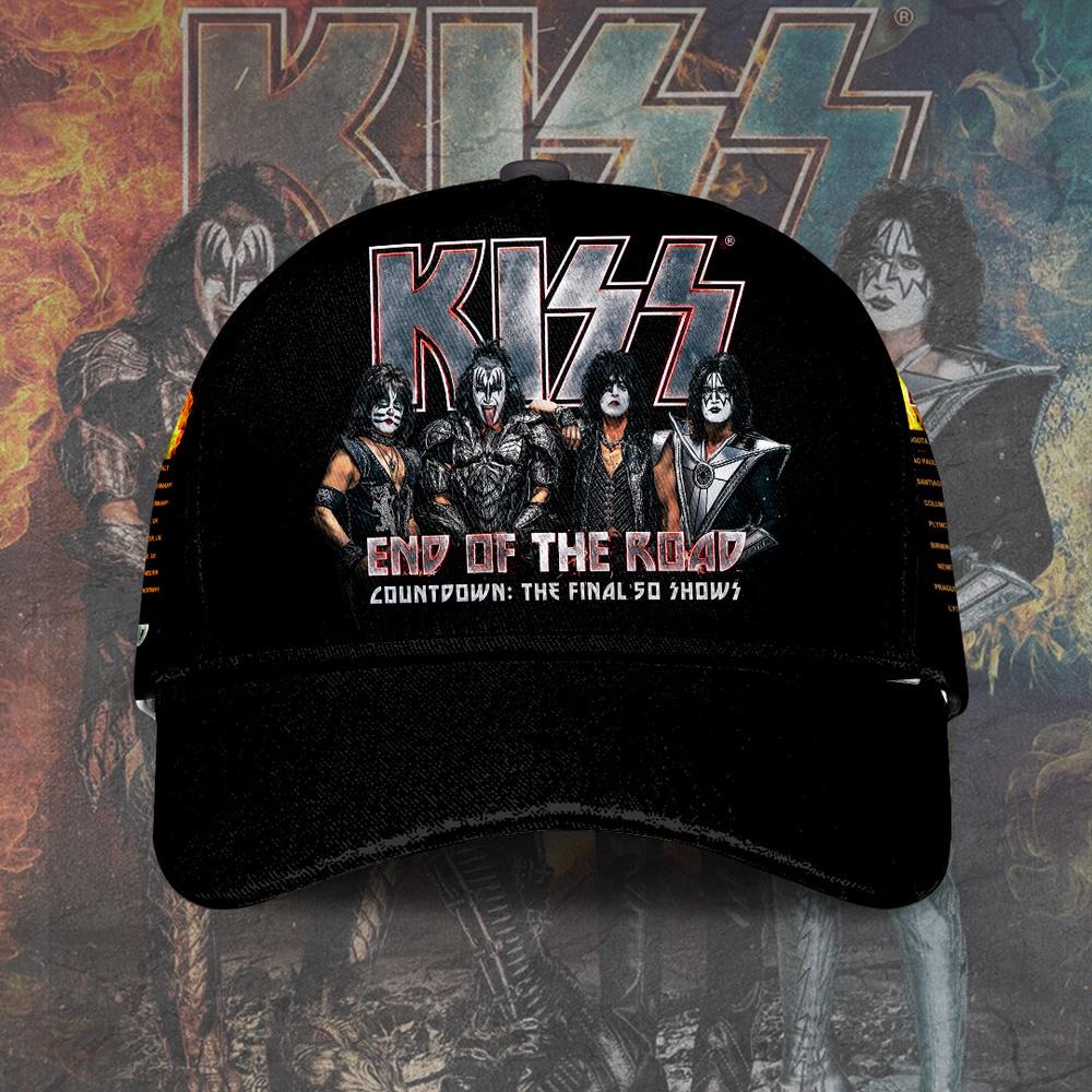 Kiss Music The Final 50 Shows Baseball Cap Print For Fans Kiss Music The Final 50 Shows Baseball Cap Print For Fans