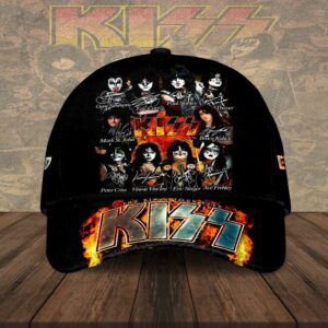Kiss Signature Baseball Cap Print…